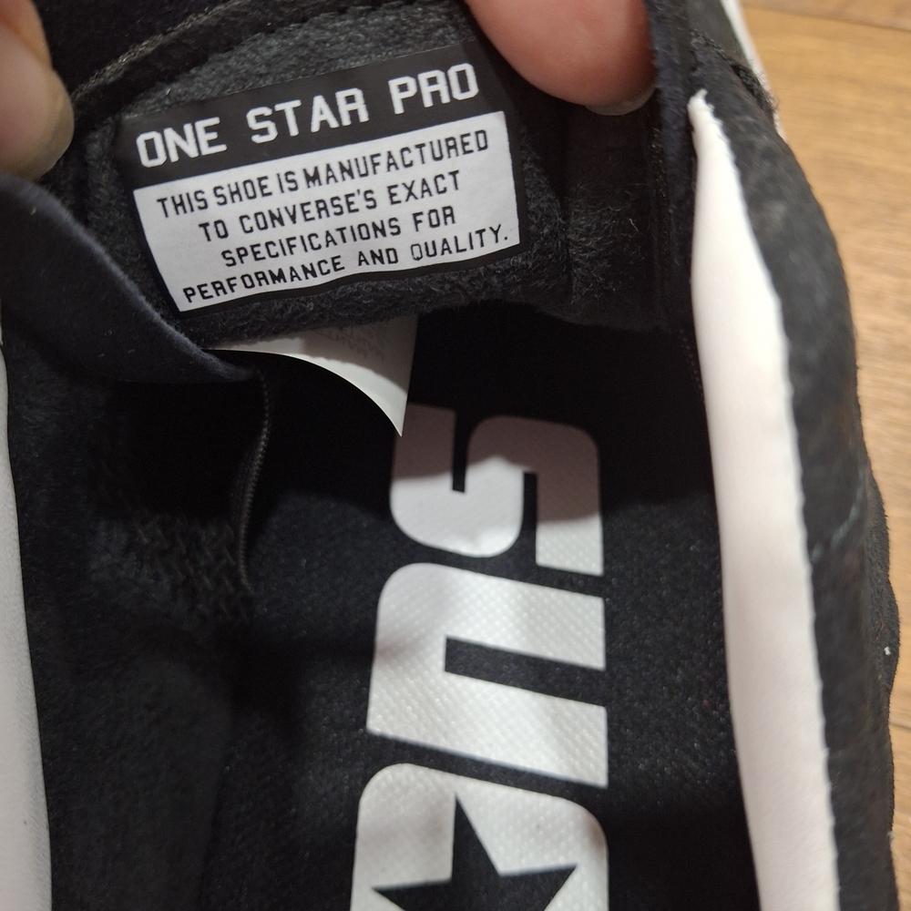 Converse Black Quilted Star Men's Shoes - Picture 7 of 8
